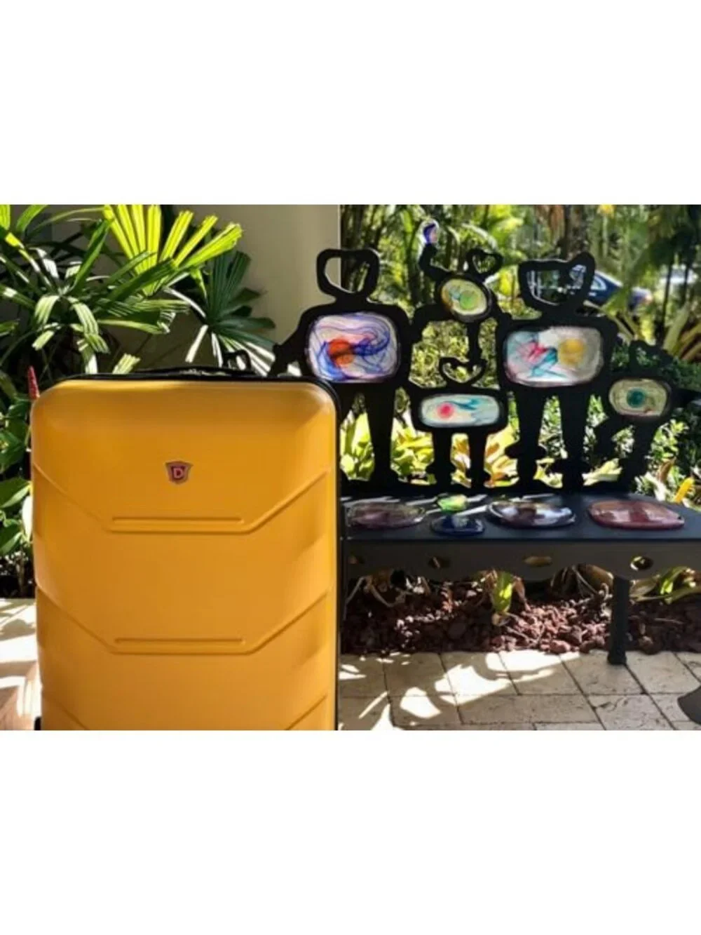 Lightweight 20-Inch Hardside Spinner Carry-On Luggage - Mustard Yellow Travel